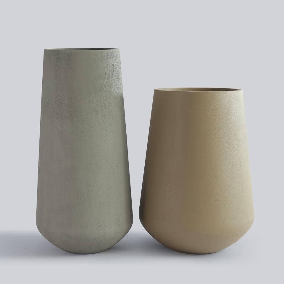 tall U shaped frp planters