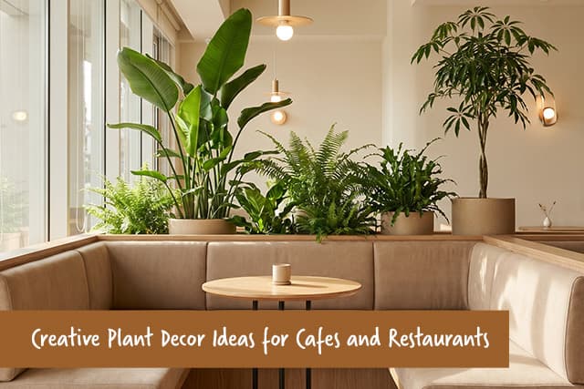 Creative plant decor ideas for cafes and restaurants